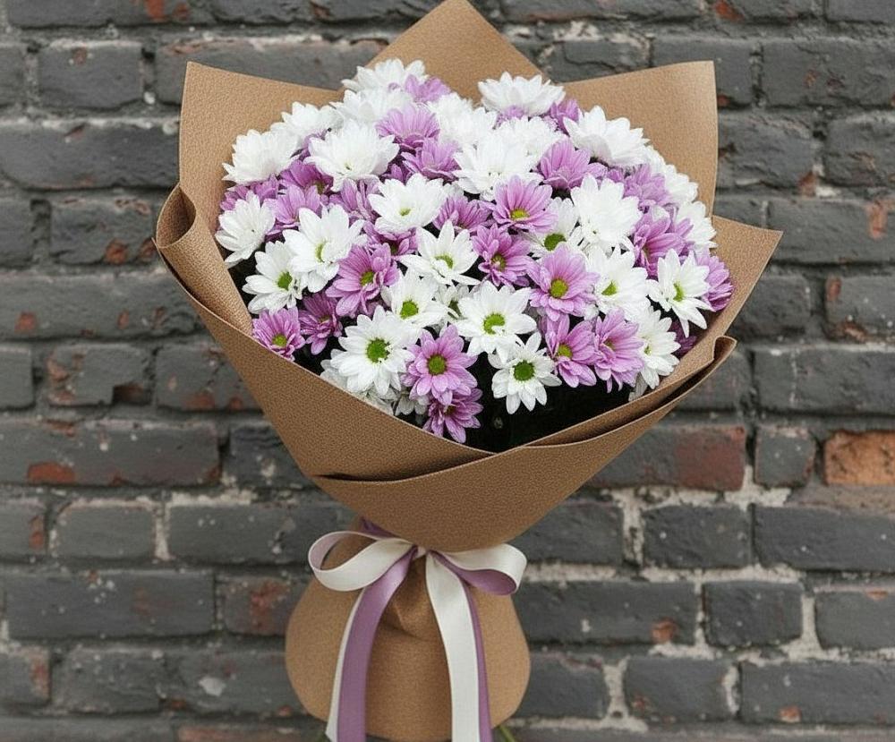 Букет цветов из: Хризантемы в Югорске