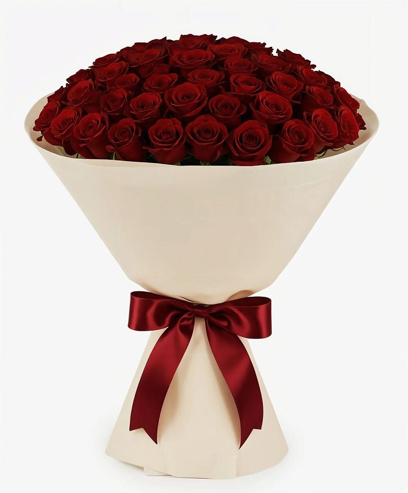 Букет 101 Бордовая роза Блэк Бакарра в Югорске