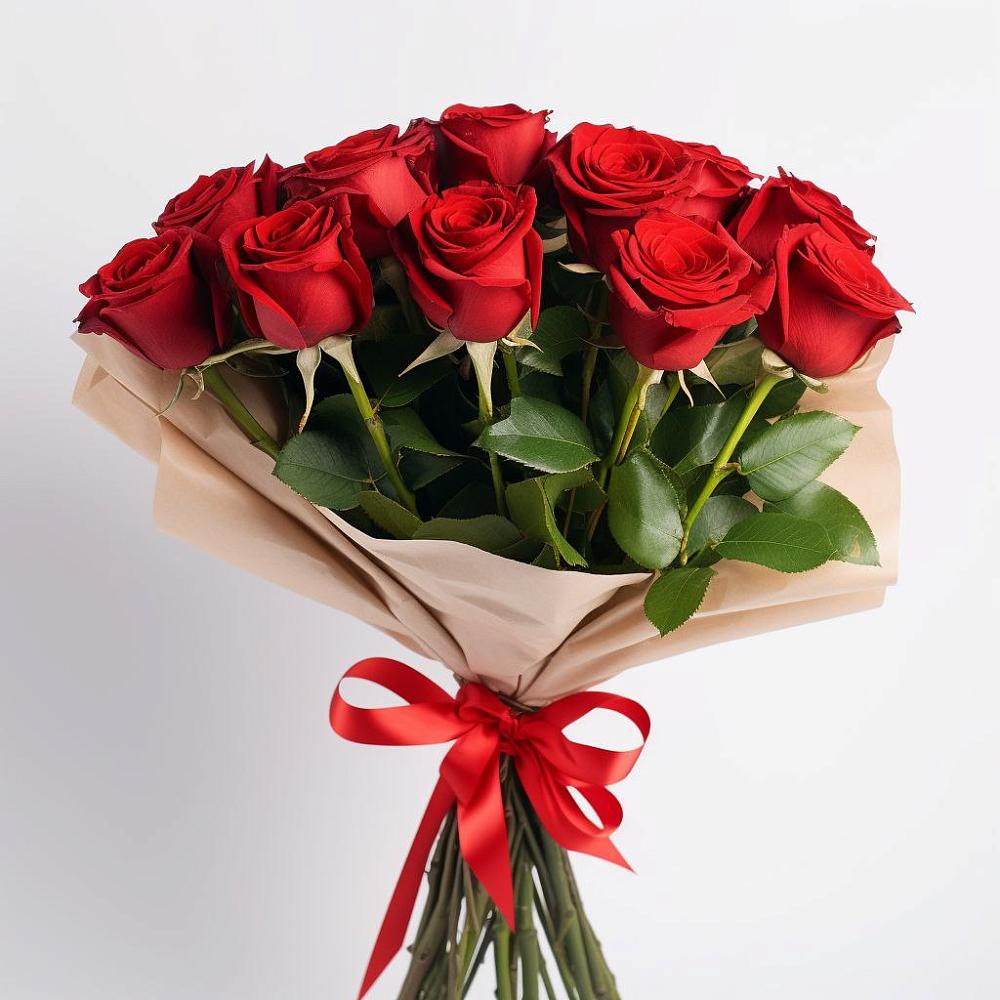 Букет 11 Красных роз Эдлесс Лав в Югорске